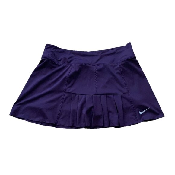 Nike Women's Dri-Fit Pleat Tennis Pickleball Skort Purple Medium NWT - Picture 1 of 13